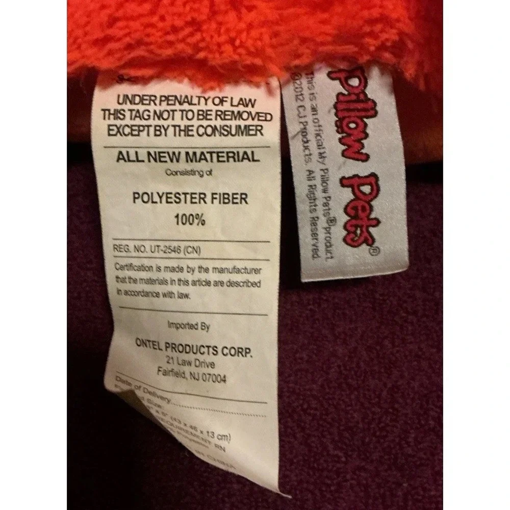 Pillow Pets Neon Orange Neonz Dog 16